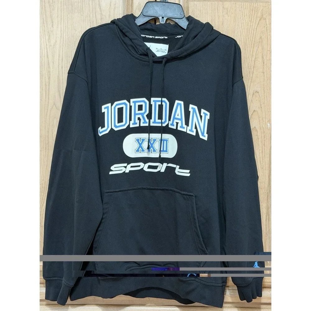Jordan Sport Crossover Fleece Dri-Fit Pullover Hoodie Sweatshirt Men's XXL Black